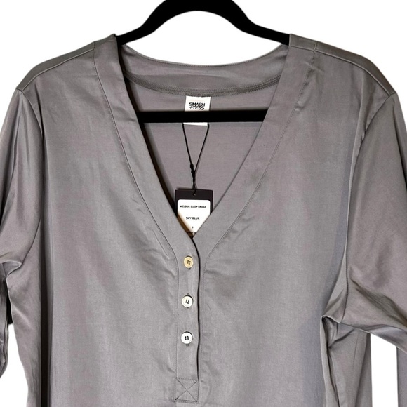 Smash + Tess Melina Sleep Dress in Sky Blue- Size Small - Picture 6 of 11